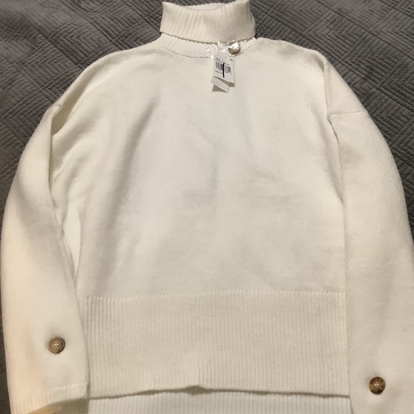 French Connection Kezia Women's Cream Turtleneck Sweater - Picture 11 of 11
